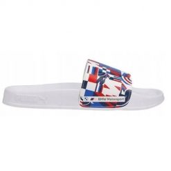 Klapki damskie Puma Bmw Mms Leadcat 2.0. Białe klapki damskie Puma, bez wzorów, z materiału, sportowe, bez obcasa, bez zapięcia. Za 95.90 zł.