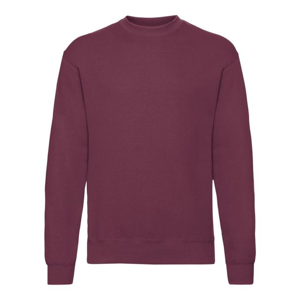 Męska Klasyczna Bluza Wkładana Przez Głowę. Brązowe bluzy męskie fruit of the loom, m, bez wzorów, klasyczne, bez ramiączek, bez kaptura. Za 62.99 zł.