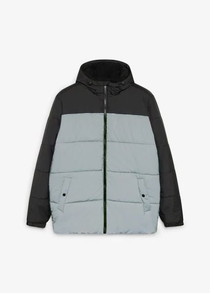 Kurtka regular fit z odblaskowymi elementami. Czarne kurtki męskie bonprix, m, bez wzorów, bez kaptura. Za 299.99 zł.