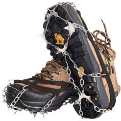 Raki na Buty Turystyczne Raczki Kolce Antypoślizgowe Łańcuchy 36-40 + Etui. Czarne buty zimowe męskie TRIZAND, bez zapięcia. Za 54.90 zł.
