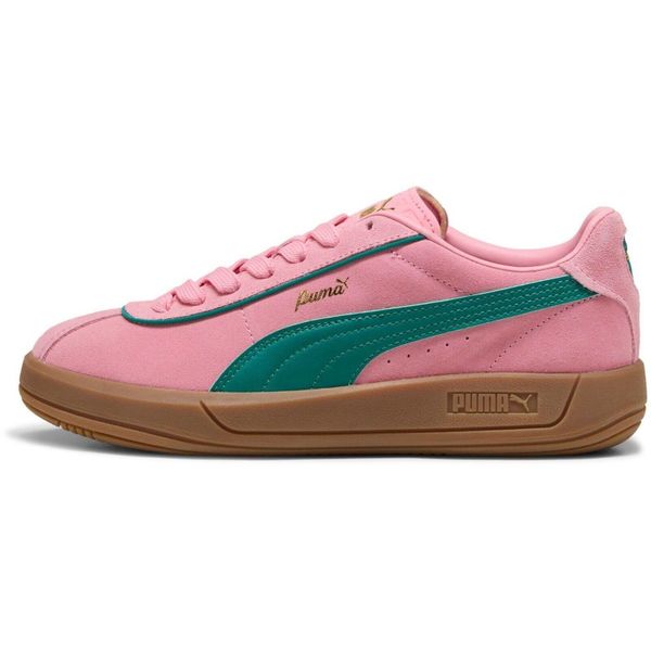 Buty sportowe Puma Club Klassika Sd. Czerwone obuwie sportowe damskie Puma, bez wzorów, z zamszu, bez zapięcia. Za 254.99 zł.