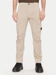 C.P. Company Spodnie materiałowe 18CMPA056A005694G Khaki Regular Fit. Brązowe spodnie materiałowe męskie C.P. Company, bez wzorów, z bawełny. Za 629.99 zł.