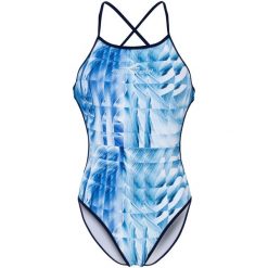 Damski strój kąpielowy Aquafeel Mini-Cross Back. Niebieskie stroje kąpielowe damskie AQUAFEEL, l, bez wzorów, z materiału. Za 129.99 zł.