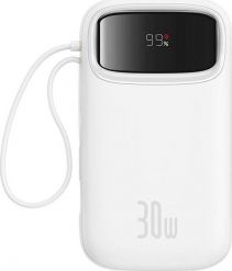 Powerbank Baseus Powerbank QPow 2 20000mAh 30W 2xUSB-C (biały). Białe powerbanki Baseus. Za 135.00 zł.
