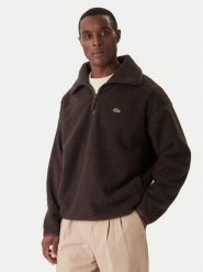 Lacoste Polar SH5500 Brązowy Relaxed Fit. Brązowe bluzy sportowe męskie Lacoste, m, bez wzorów, z polaru, bez kaptura. Za 819.99 zł.