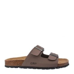 Klapki damskie CMP ECO THALITHA. Brązowe klapki damskie CMP, bez wzorów, sportowe, bez obcasa, bez zapięcia. Za 129.99 zł.