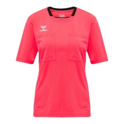 Koszulka sędziowska damska Hummel hml referee chevron. Czerwone bluzki damskie Hummel, s, bez wzorów, sportowe, bez kołnierzyka, bez ramiączek. Za 191.00 zł.