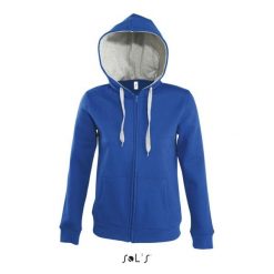Bluza damska z kapturem Sol's Soul. Niebieskie bluzy damskie SOL'S, s, bez wzorów, z bawełny, eleganckie, bez ramiączek, z kapturem. Za 240.20 zł.