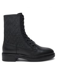 Calvin Klein Botki HW0HW02194 Czarny. Czarne botki damskie Calvin Klein, bez wzorów, ze skóry, bez obcasa, na płaskiej podeszwie, bez zapięcia. Za 807.96 zł.