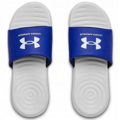 Klapki basenowe męskie Under Armour Ansa Fix SL. Białe klapki męskie Under Armour, bez wzorów, bez zapięcia. Za 134.99 zł.