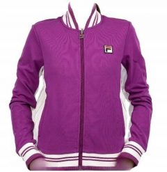 Bluza tenisowa damska Fila Settanta. Czerwone bluzy damskie Fila, m, z aplikacjami, z bawełny, eleganckie, bez ramiączek, bez kaptura. Za 246.99 zł.