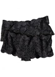 "Figi ""panty"" z koronki (2 pary)". Czarne majtki damskie bonprix, z koronki. Za 39.99 zł.