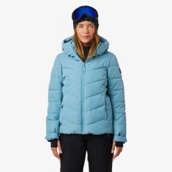 Kurtka narciarska damska Swedemount Cervinia Puffer Ski Jacket wodoodporna. Zielone kurtki sportowe damskie SWEDEMOUNT, na zimę, bez wzorów, bez ramiączek, bez kaptura, narciarskie. Za 372.00 zł.