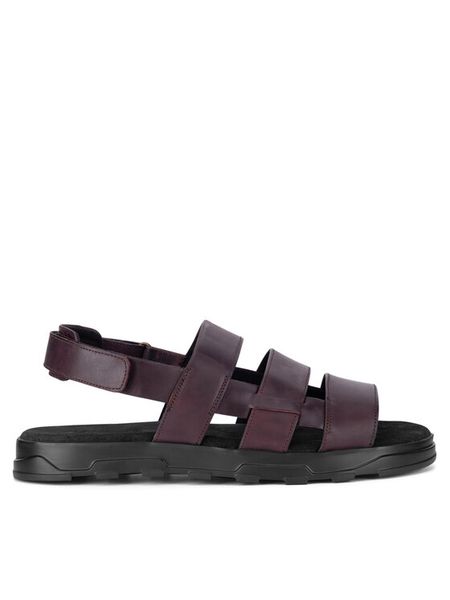 Badura Sandały MOTTU-288 MI08 Bordowy. Czerwone sandały męskie Badura, bez wzorów, ze skóry, bez zapięcia. Za 79.99 zł.