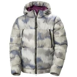 Kurtka narciarska Helly Hansen W22 Arc. Szare kurtki sportowe damskie Helly Hansen, na zimę, bez wzorów, z puchu, bez ramiączek, bez kaptura, narciarskie. W wyprzedaży za 1,914.00 zł.