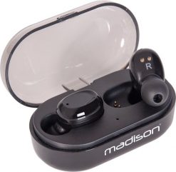 Słuchawki dokanałowe bluetooth ETWS150-BK Madison one size. Słuchawki bezprzewodowe madison. Za 230.00 zł.