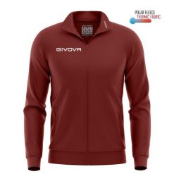 Bluza polar Givova Mono 500. Czerwone bluzy damskie Givova, l, bez wzorów, z materiału, sportowe, bez ramiączek, bez kaptura. Za 93.02 zł.