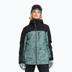 Kurtka snowboardowa damska ROXY Stated. Zielone kurtki sportowe damskie Roxy, s, bez wzorów, z materiału, bez ramiączek, bez kaptura, snowboardowy, primaloft. Za 1,356.50 zł.