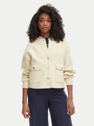 Tommy Hilfiger Bluza WW0WW48730 Beżowy jasny Relaxed Fit. Brązowe bluzy damskie Tommy Hilfiger, xl, bez wzorów, z bawełny, bez ramiączek, bez kaptura. Za 699.99 zł.