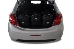 Torby Do Bagażnika Peugeot 208 Hatchback 2012-2015 3Szt Kjust. Czarne torby podróżne damskie KJUST, bez wzorów, z kauczuku. Za 925.00 zł.