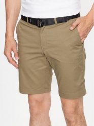 Calvin Klein Szorty materiałowe Modern Twill K10K111788 Zielony Slim Fit. Zielone szorty męskie Calvin Klein, bez wzorów, z bawełny. Za 219.99 zł.