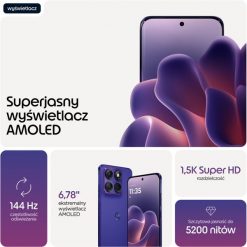 Smartfon Motorola Motorola Edge 70 Fusion (8-256 GB) Orient blue. Niebieskie smartfony Motorola. Za 1,899.00 zł.