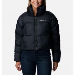 Columbia Kurtka Puffect Ii 2088501010. Czarne kurtki sportowe damskie Columbia, l, bez wzorów, z puchu, bez ramiączek, bez kaptura, trekkingowe. Za 484.99 zł.