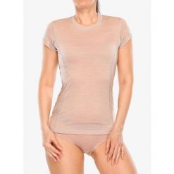 Koszulka merino damska Sensor Merino Air Tee SS. Czerwone koszulki sportowe damskie Sensor, bez wzorów, bez ramiączek. Za 244.99 zł.