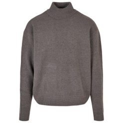 Sweter Męski Z Okrągłym Dekoltem. Szare swetry męskie Urban Classics, m, bez wzorów, bez kołnierzyka, bez ramiączek. Za 153.99 zł.