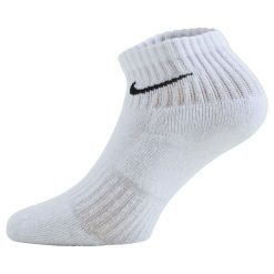 Amortyzowane Skarpety Za Kostkę Unisex Dla Dorosłych (zestaw 3 Sztuk). Białe skarpetki damskie Nike, bez wzorów. Za 87.99 zł.