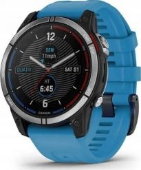 Zegarek sportowy Garmin Quatix 7 Standard Niebieski (010-02540-61). Niebieskie zegarki sportowe Garmin, bez wzorów. Za 2,929.00 zł.
