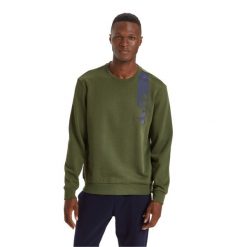 Bluza męska DIADORA SWEATSHIRT CREW ICON. Niebieskie bluzy męskie Diadora, m, bez wzorów, bez ramiączek, bez kaptura. Za 89.99 zł.