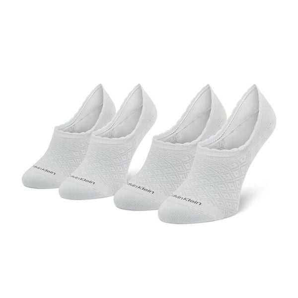 Stopki Calvin Klein. Białe skarpetki damskie Calvin Klein, bez wzorów. Za 49.99 zł.