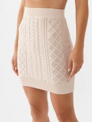 Guess Spódnica mini W3YD68 Z37L1 Szary Regular Fit. Szare spódnice damskie Guess, l, z aplikacjami, z bawełny, mini. Za 639.99 zł.