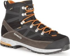 Buty trekkingowe męskie Aku M'S TREKKER PRO GTX, black/ orange, 45. Czarne trekkingi męskie Aku, bez zapięcia. Za 756.25 zł.