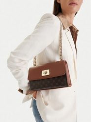 Nine West Torebka CEO-Nyxa-KY219 Brązowy. Brązowe torebki do ręki damskie Nine West, bez wzorów, z materiału, bez dodatków. Za 179.99 zł.