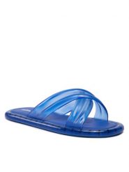 Melissa Klapki Cali + Larroude Ad 33605 Niebieski. Niebieskie klapki damskie Melissa, bez wzorów, z tworzywa sztucznego, bez obcasa, bez zapięcia. Za 279.99 zł.