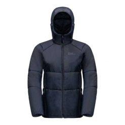 Kurtka Ocieplana Damska Bergland INS. Niebieskie kurtki sportowe damskie Jack Wolfskin, bez wzorów, z puchu, bez ramiączek, bez kaptura, trekkingowe. Za 595.99 zł.