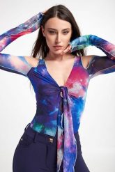Body VERSACE JEANS COUTURE. Body Versace Jeans Couture, bez wzorów, z jeansu. W wyprzedaży za 723.87 zł.