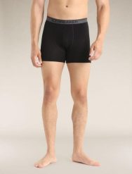 ICEBREAKER Bokserki męskie M Anatomica Boxers black-XXL. Czarne bokserki męskie Icebreaker, bez wzorów, z lycry. Za 201.65 zł.