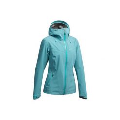 Kurtka turystyczna MH500 WTP damska. Niebieskie kurtki sportowe damskie QUECHUA, xl, bez wzorów, z elastanu, bez ramiączek, bez kaptura, climacool (adidas). W wyprzedaży za 169.99 zł.