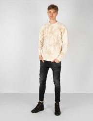 Takeshy Kurosawa Sweter | 83063 | Maglia Treccia Sfumata | Mężczyzna | Kremowy. Białe swetry męskie Takeshy Kurosawa, m, bez wzorów, z bawełny, bez kołnierzyka, bez ramiączek. W wyprzedaży za 319.00 zł.
