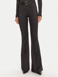 Just Cavalli Spodnie materiałowe 79PAC101 J0251 Czarny Flare Fit. Czarne spodnie materiałowe damskie Just Cavalli, bez wzorów, z materiału. Za 529.99 zł.