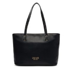 Torebka Liu Jo. Czarne shopperki damskie Liu Jo, bez wzorów, bez dodatków. Za 499.99 zł.
