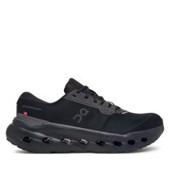 Buty do biegania On. Czarne obuwie sportowe damskie On, bez wzorów, bez zapięcia, do biegania. Za 809.99 zł.