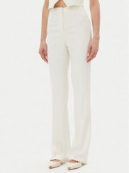 PINKO Spodnie materiałowe 104690 A213 Z07 Biały Regular Fit. Białe spodnie materiałowe damskie Pinko, bez wzorów, z materiału. Za 619.99 zł.