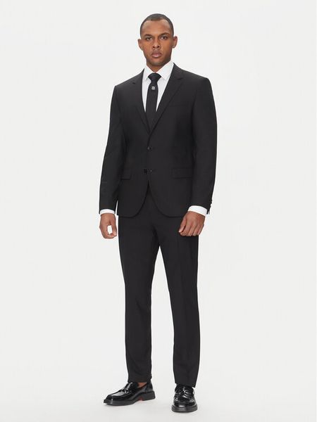 HUGO Garnitur Henry/Getlin232X 50530116 Czarny Slim Fit. Czarne garnitury męskie Hugo, m, bez wzorów, z syntetyku. Za 1,169.00 zł.