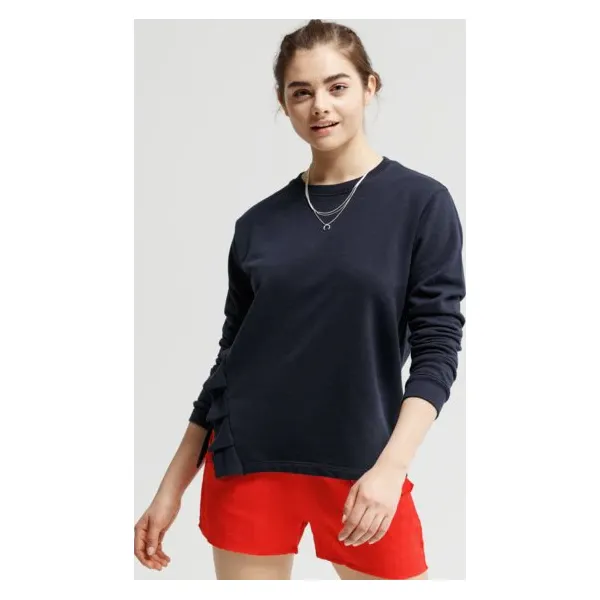 Feewear Bluza Kamet , granatowy, rozmiar L. Niebieskie bluzy damskie Feewear, l, bez wzorów, z bawełny, klasyczne, bez ramiączek, bez kaptura. W wyprzedaży za 39.99 zł.