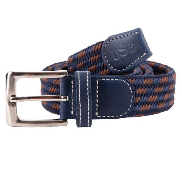 Plecione paski, elastyczny materiał USG Every Day. Brązowe paski męskie USG, z materiału. Za 139.00 zł.