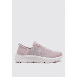 Tenisówki Skechers Model Slip-ins Go Walk Flex Kolor Rose. Czerwone trampki i tenisówki damskie Skechers, bez wzorów, z tkaniny, bez zapięcia. Za 329.99 zł.